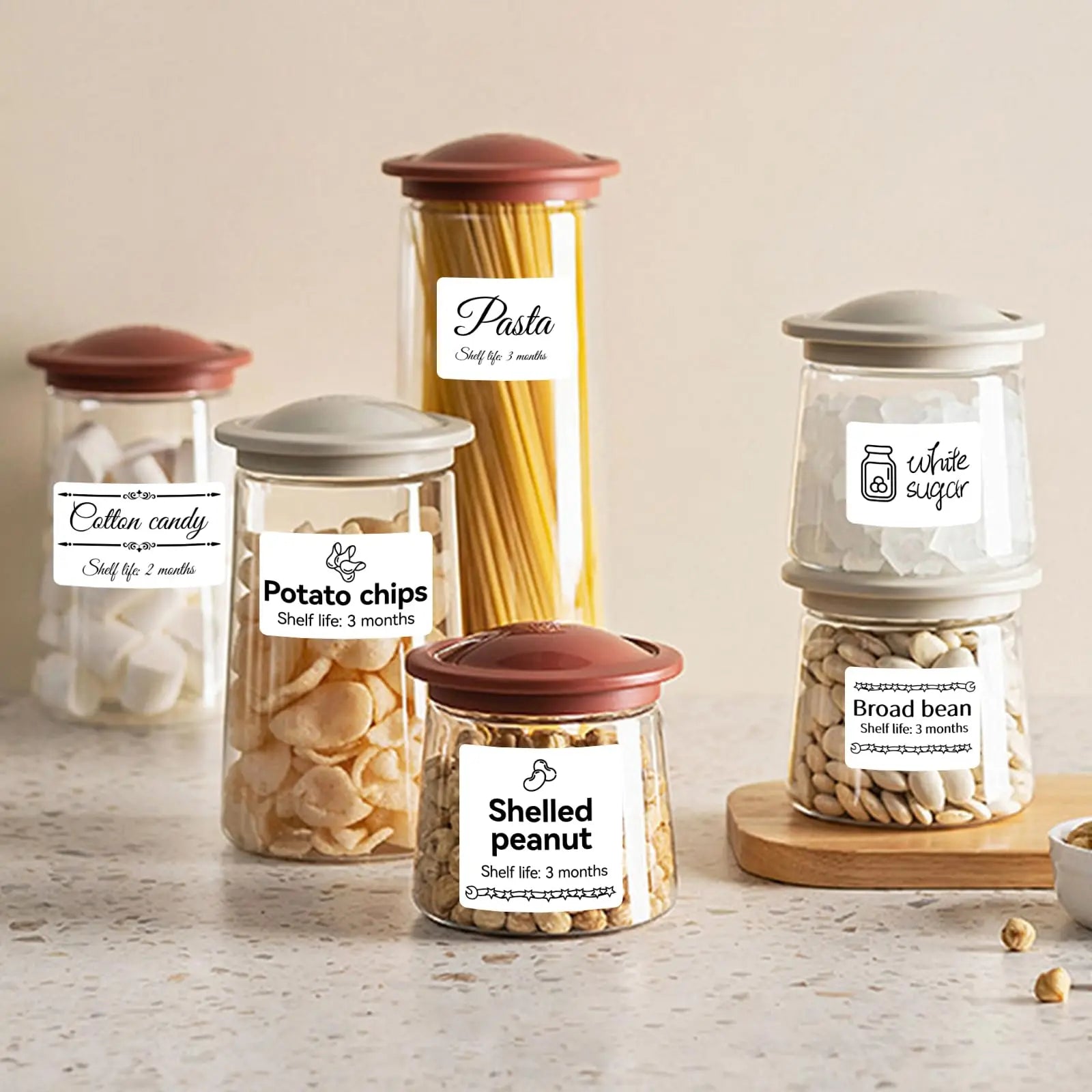 NiiMbot Label Rolls – Waterproof, Anti‑Oil, Tear‑Resistant White Stickers (3/5/10 Pack)