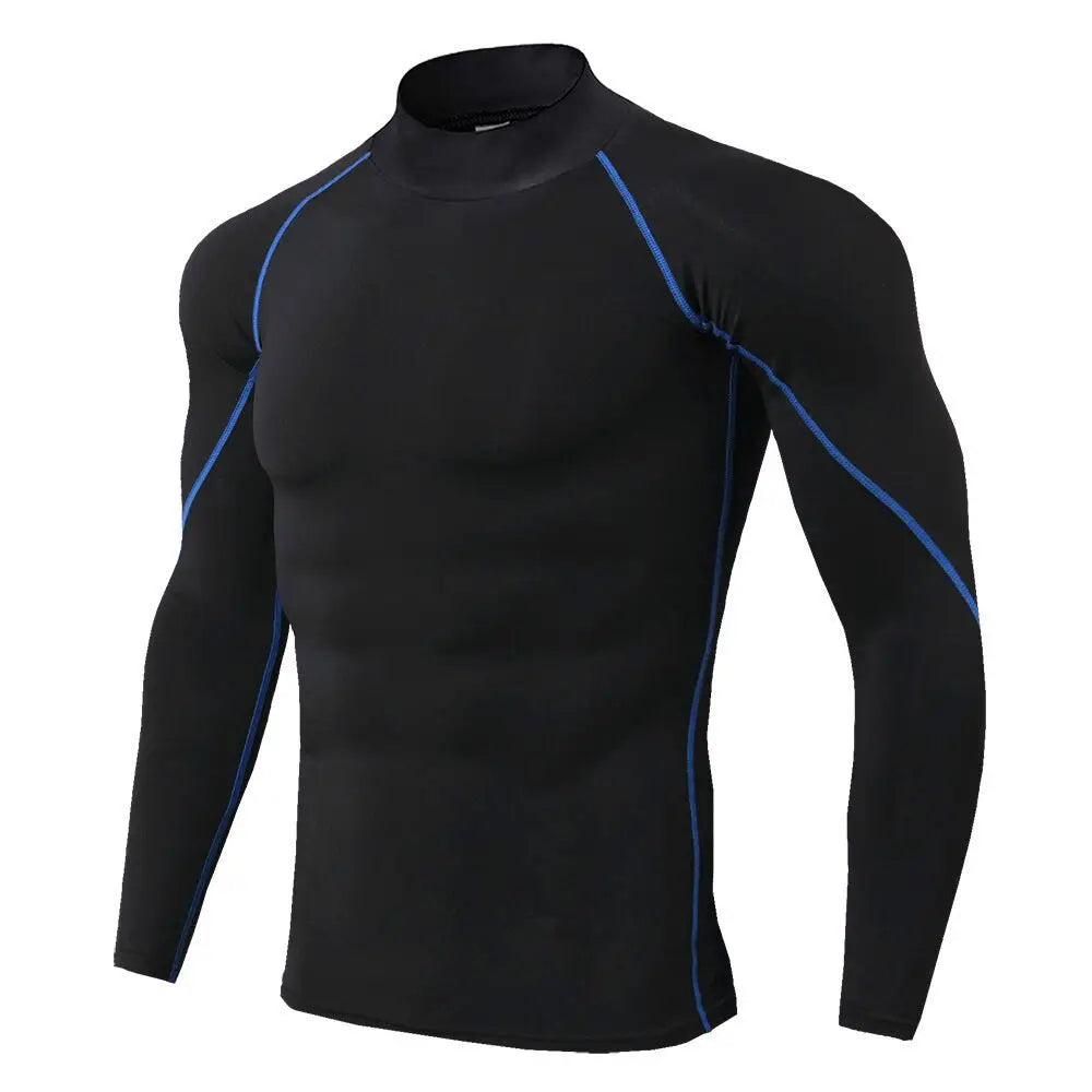 Compression T Shirt Men Long Sleeve Bodybuilding Sport Gym Clothing beunik