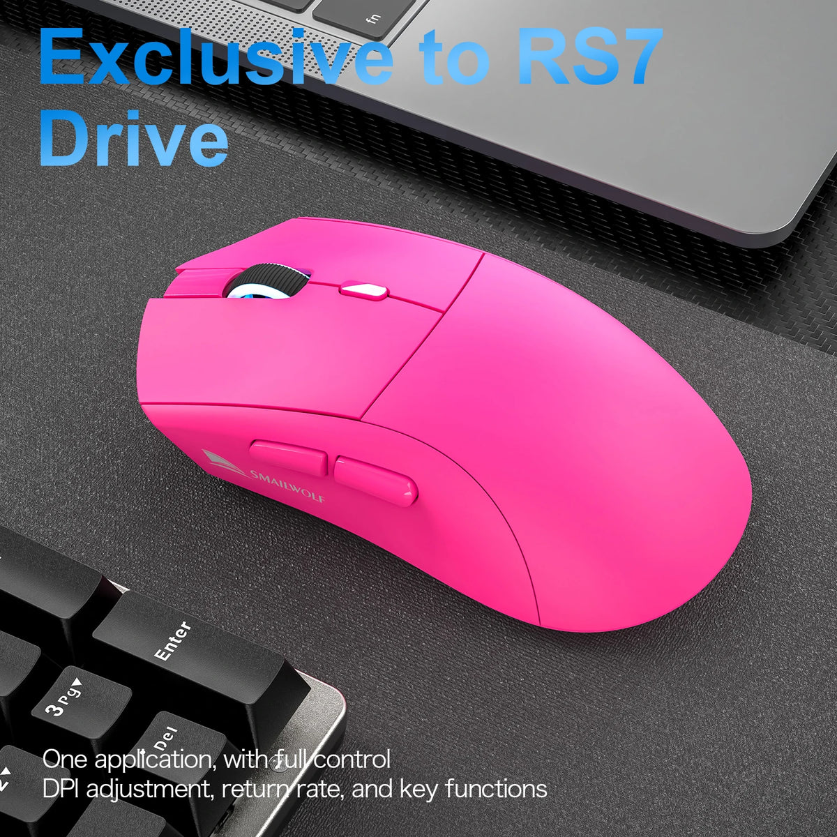 SMAILWOLF RS7 Bluetooth wireless gaming mouse PAW3311 beunik