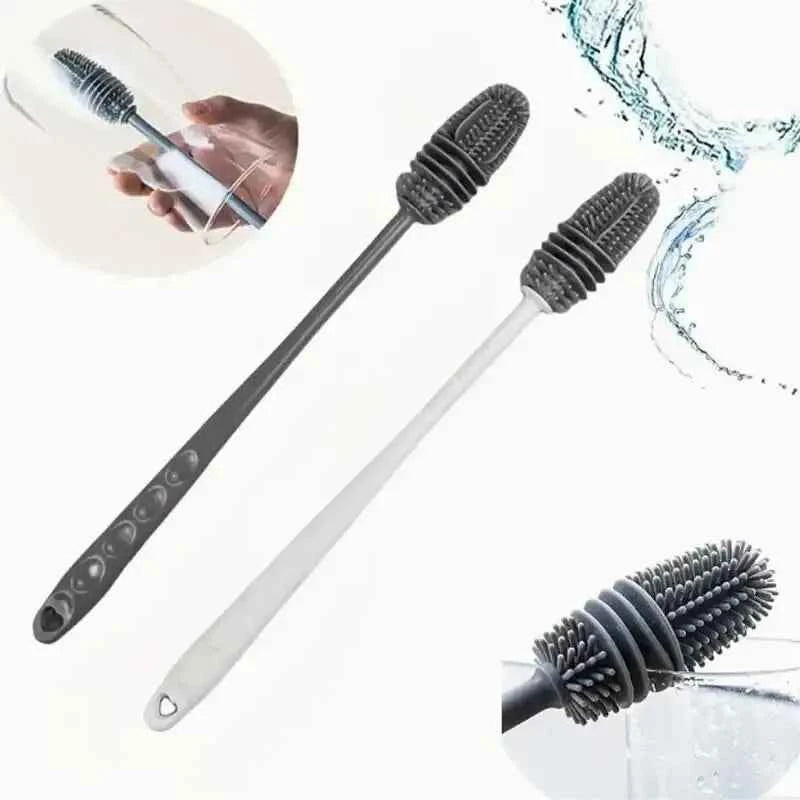 Long Handle Silicone Bottle Brush Cleaning Brush