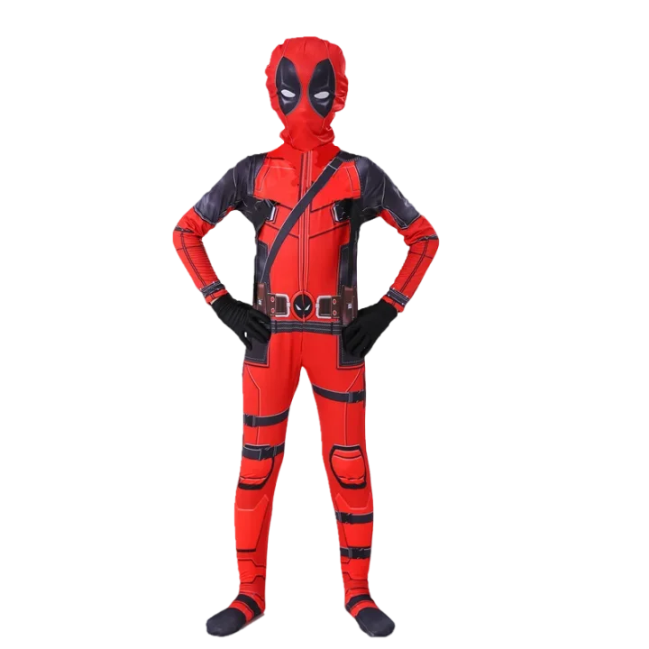 Kids Deadpool Bodysuit Superhero Cosplay Jumpsuit beunik