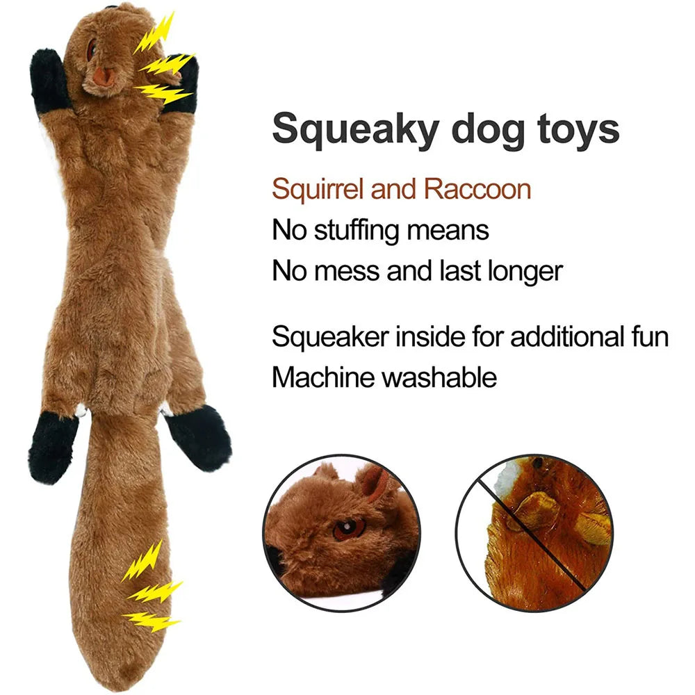 Simulated Animal No Stuffing Dog Toy with Squeakers Durable beunik
