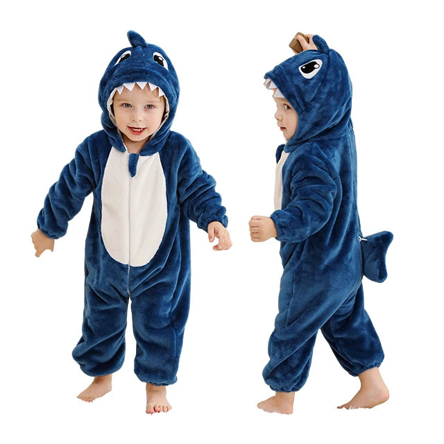 Ultra-Soft Winter Baby Romper – Hooded Flannel Animal Jumpsuit Costume for Toddlers & Infants (Boys & Girls) beunik