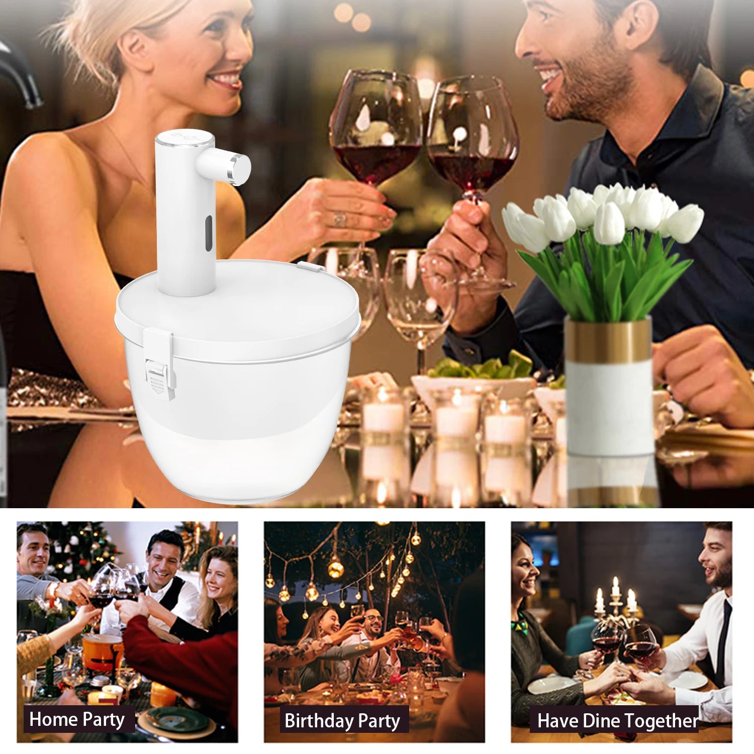 Smart Quantitative Alcohol Dispenser Adjustable Electric Wine Decanter beunik