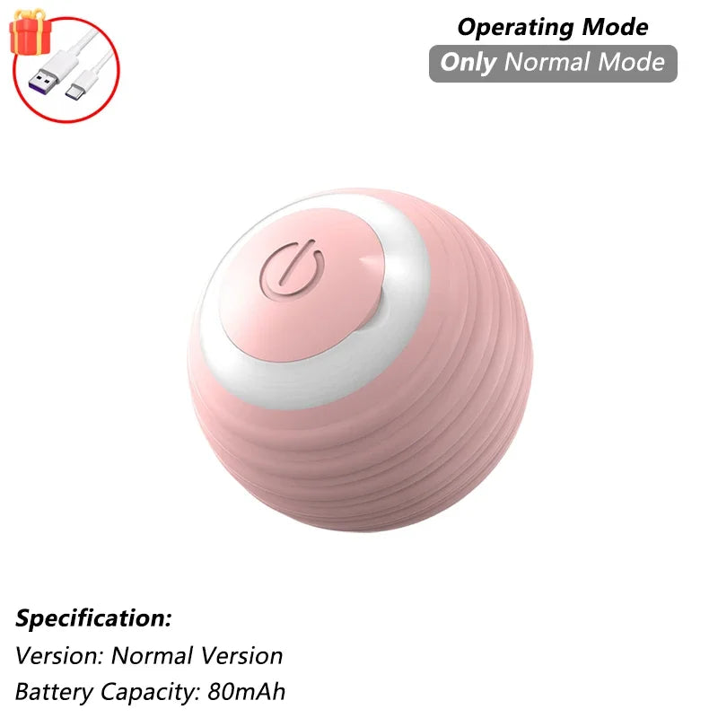 Cat Interactive Ball Toy Automatic Rolling Ball Faux Tail Rechargeable Smart Pet Electric Toy beunik