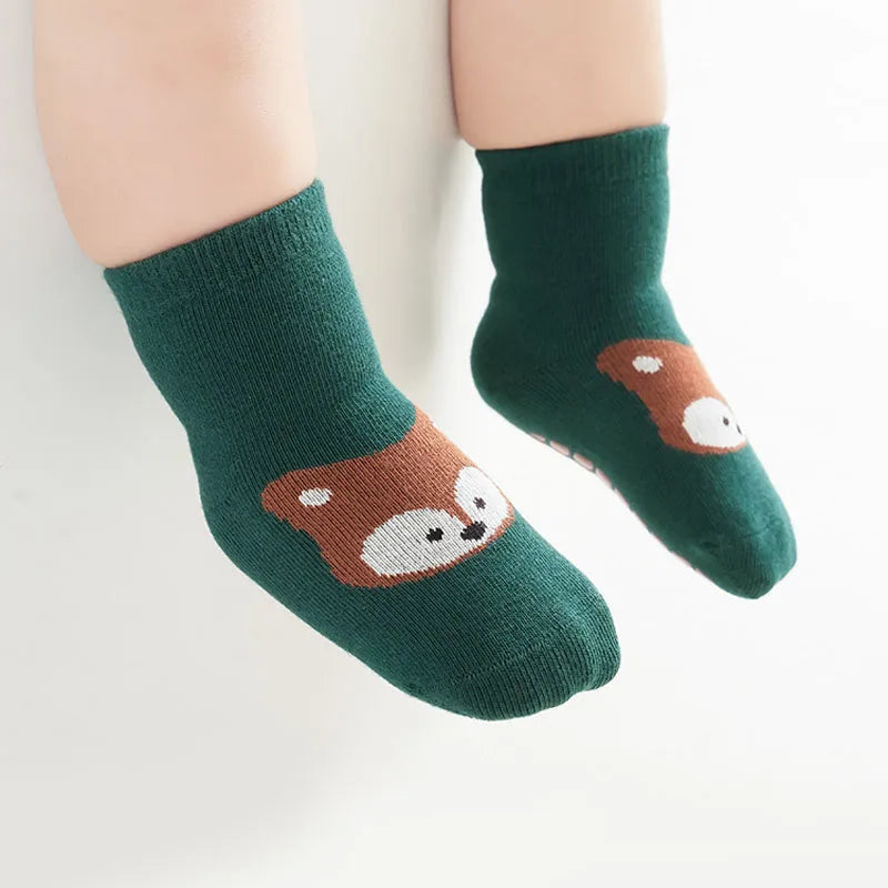 Kids Non-Slip Socks Childrens Boys Girls Floor Socks (6 Pairs) beunik