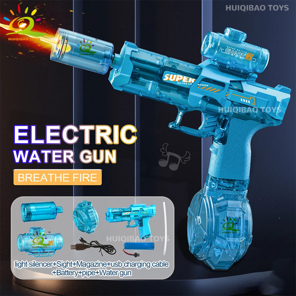 Electric Pulse Water Gun Simulated Sensor Light Fully Automatic beunik