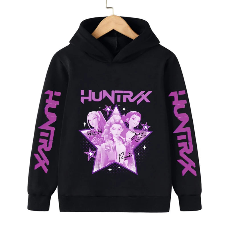 Kpop Demon Hunters Children's Sweatshirt Cute Tiger Harajuku Hoody beunik