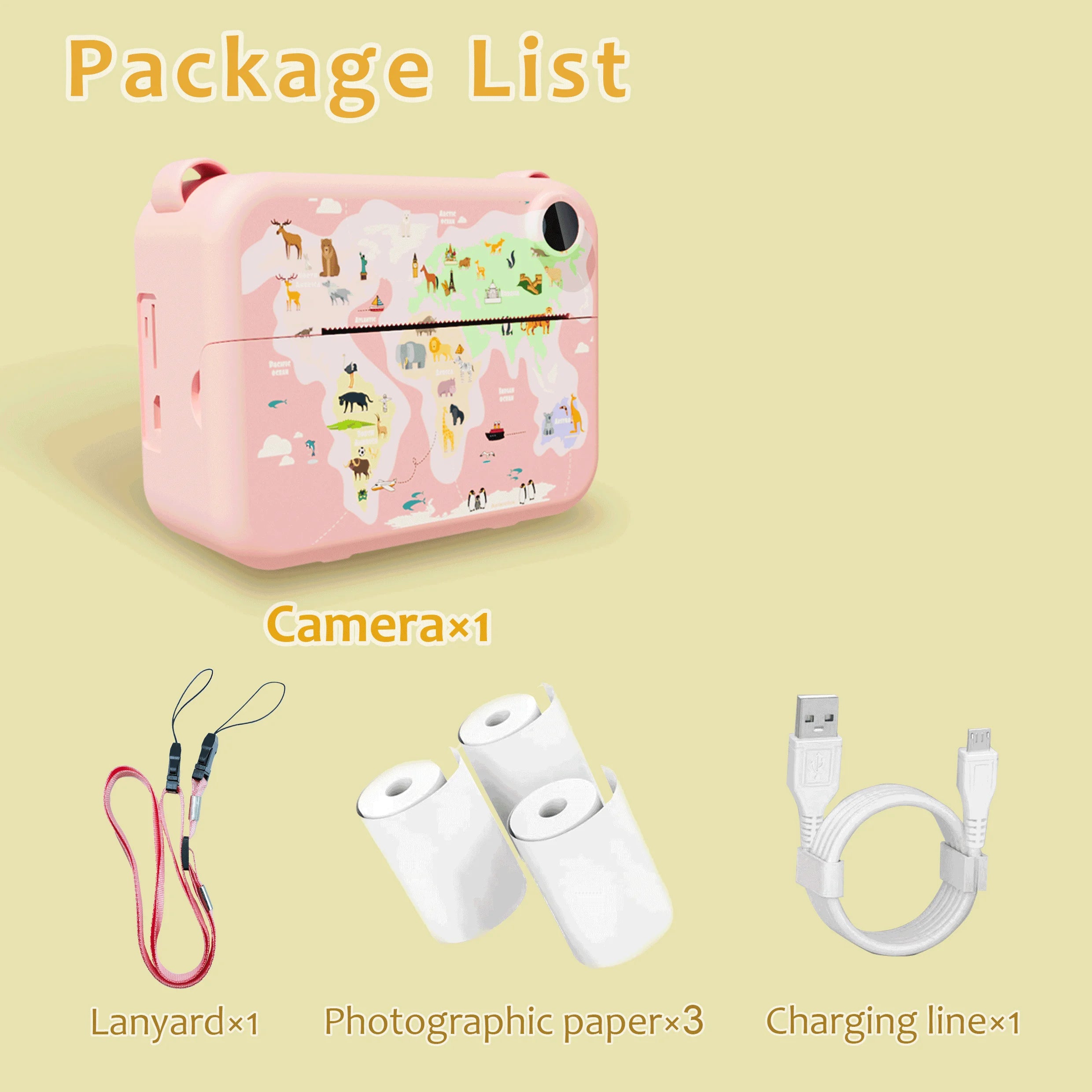 SnapFun Digital Kids Instant Printing Camera – Mini Thermal Printer for Kids' Photography beunik