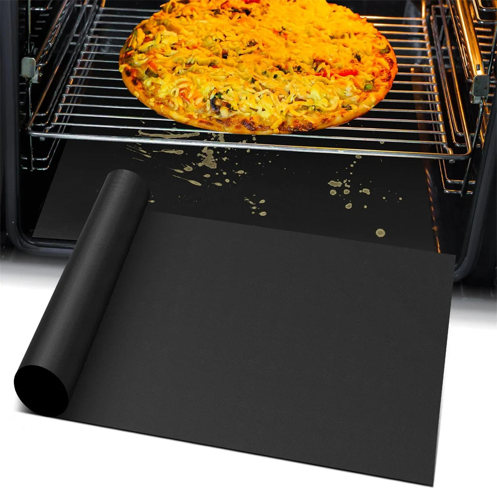 Oven Liners for Bottom of Electric Gas Oven Reusable Non-Stick Teflon Protector Mat beunik