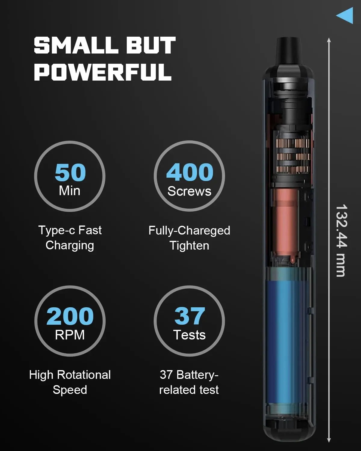 68 in 1 Electric Screwdriver Set 5 Torque Settings Precision Power Tool Magnetic Screw Driver Bits beunik