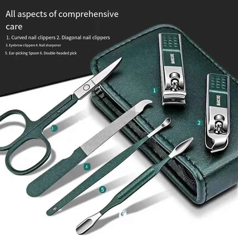 High End Mens And Womens Special Nail Clippers Manicure Beauty Tools (6 Piece Set)