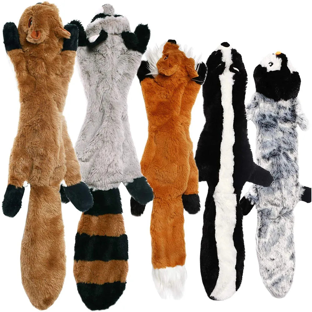 Simulated Animal No Stuffing Dog Toy with Squeakers Durable beunik