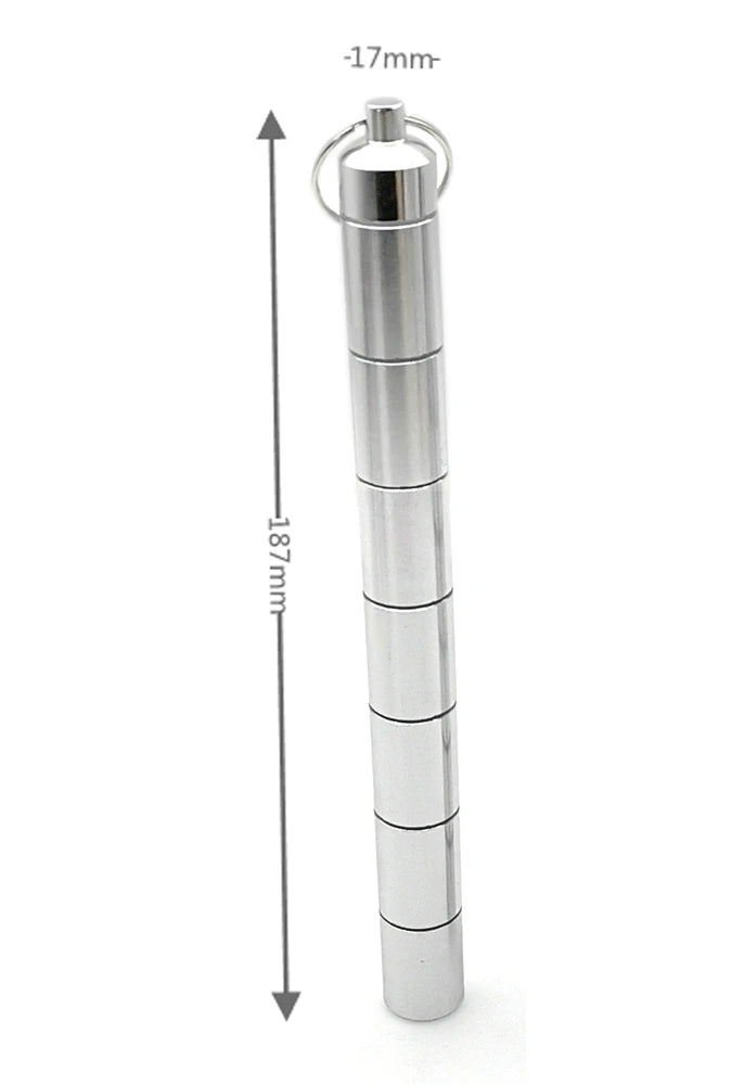 Stackable Aluminium Pill Organizer – 7-Day Travel Case