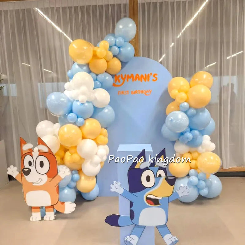 Bluey Bingo Foil Balloons Arch Garland Kit Latex Balloons