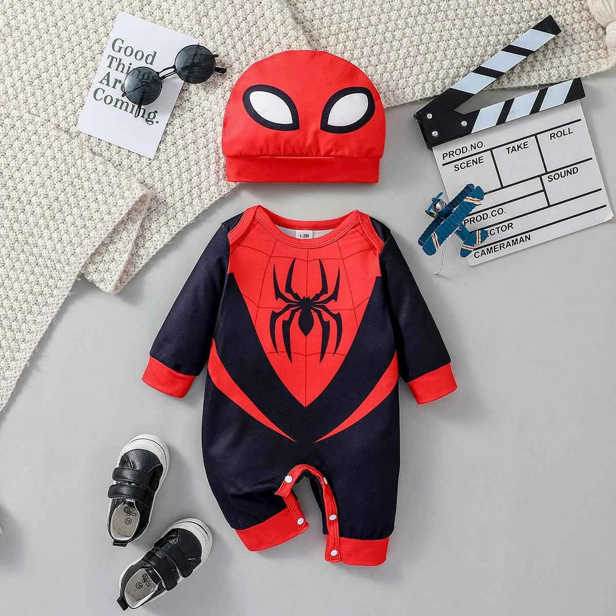 Spiderman Baby Jumpsuit Clothing (2 PC)