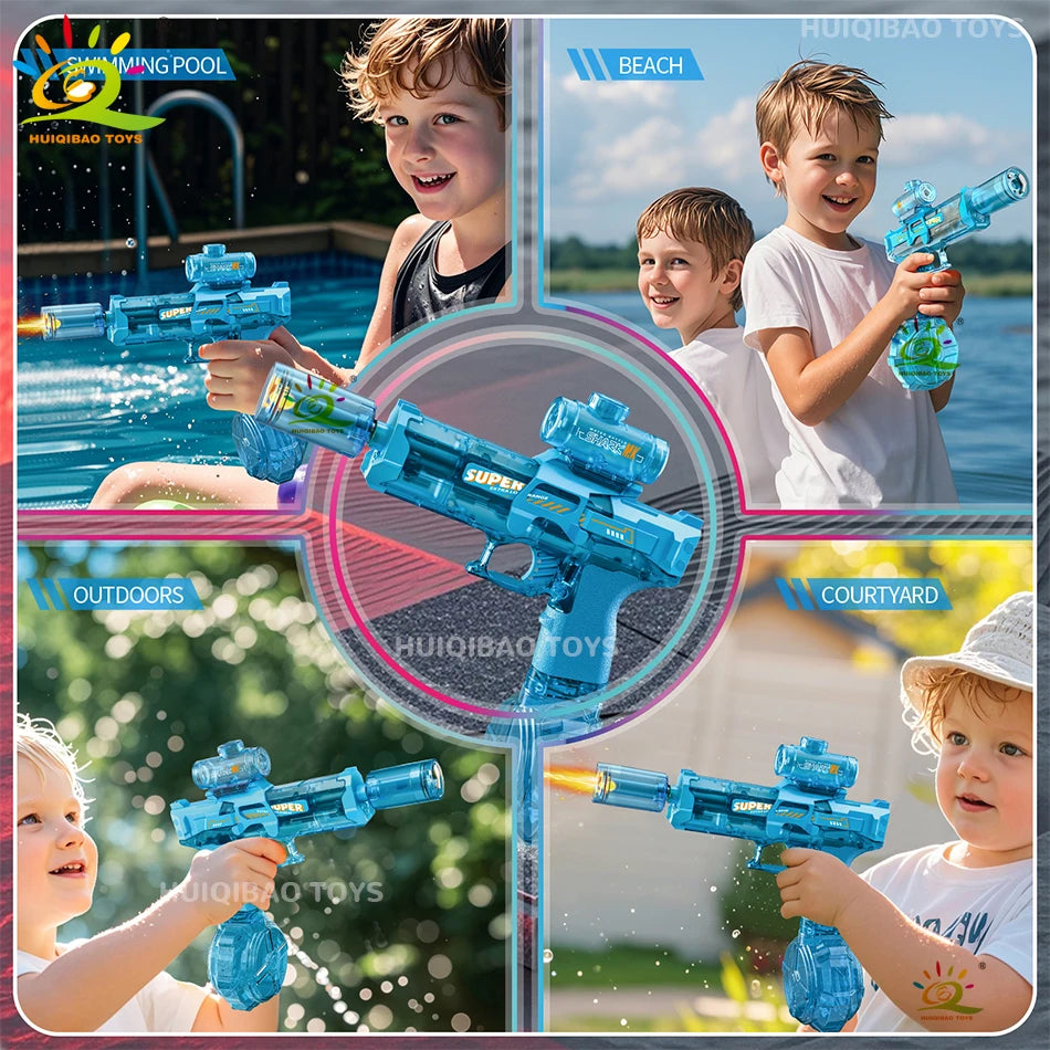 Electric Pulse Water Gun Simulated Sensor Light Fully Automatic beunik