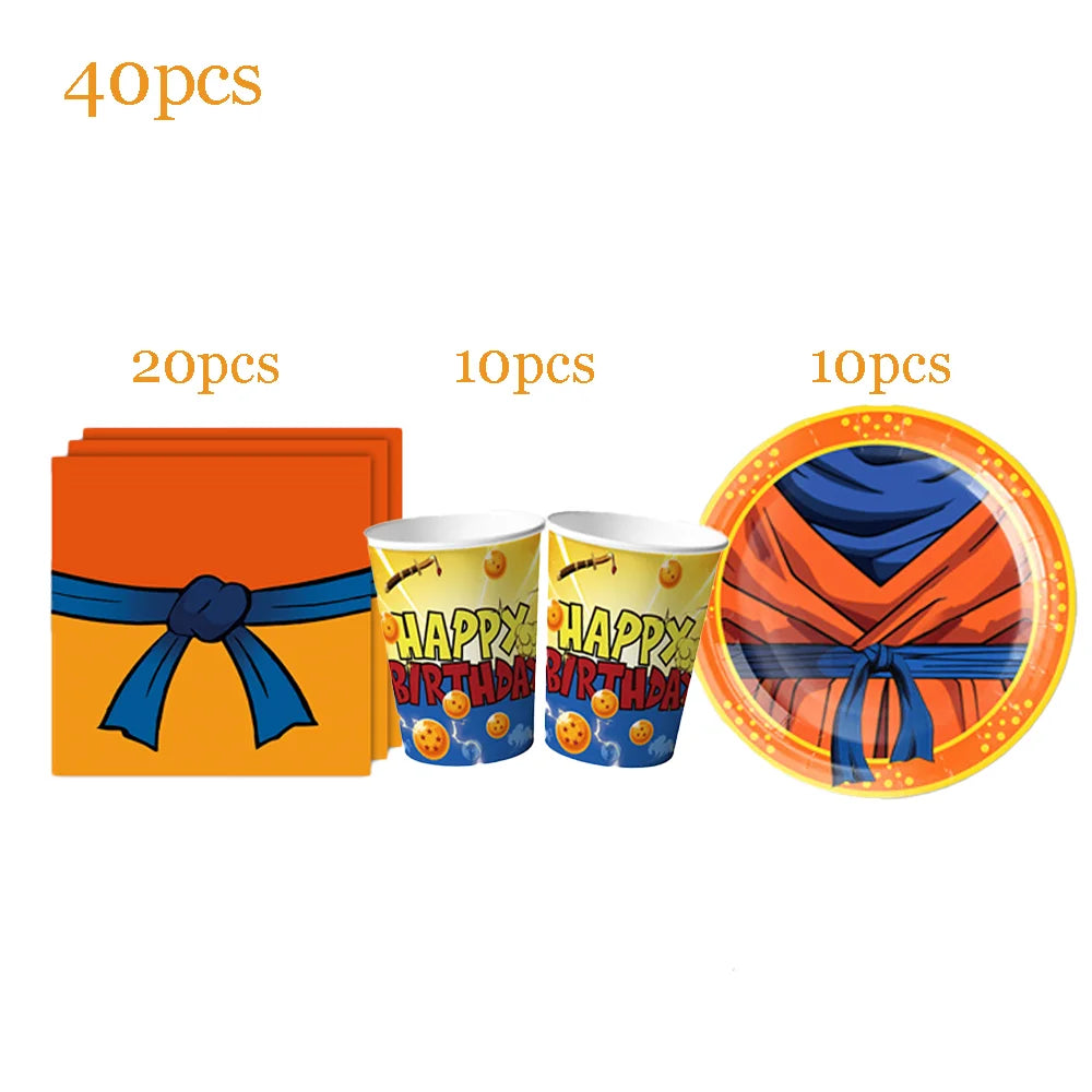 Dragonball Z Plates Set up