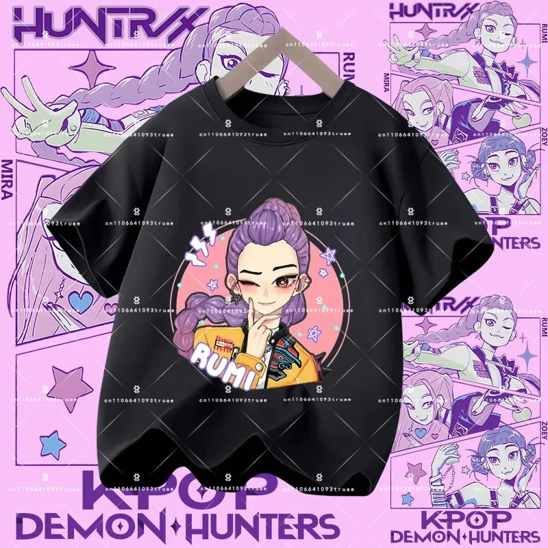 KPOP DEMON HUNTERS Kids T-Shirts – HUNTR/X Collection