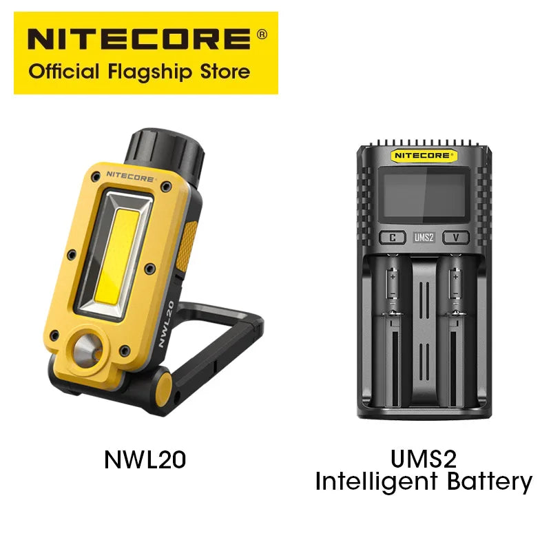 USB-C Rechargeable Work Light 180° Adjustable Multifunctional Triple Output Floodlight Spotlight beunik