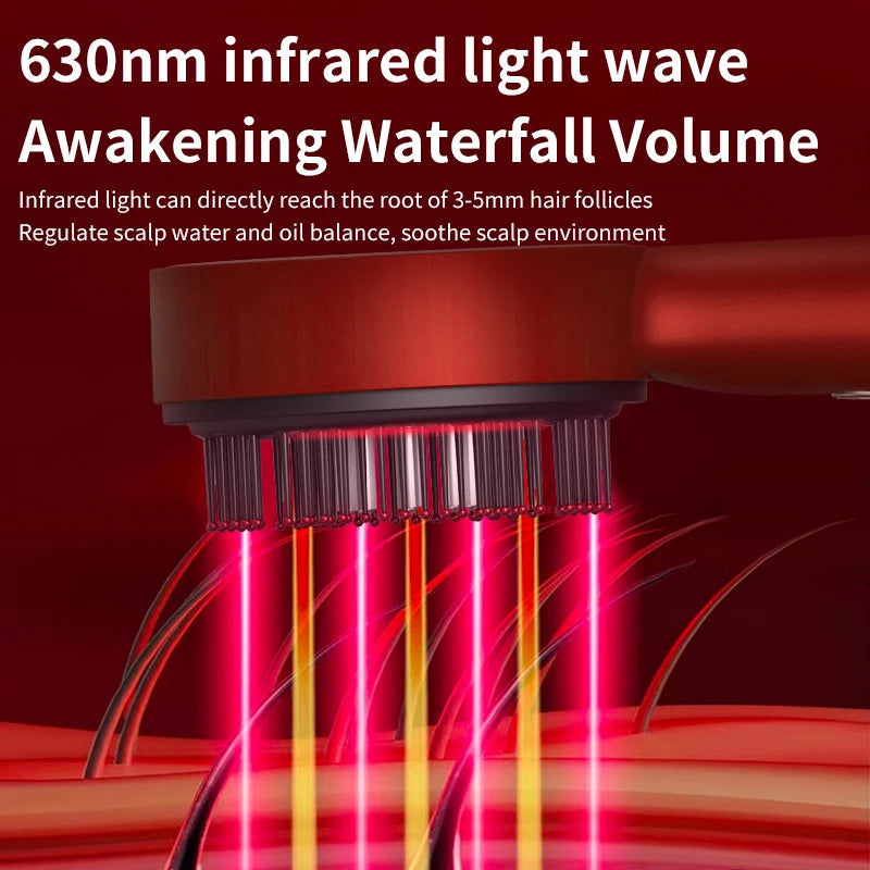 Electric Vibration Massage Comb Red Light Therapy Hair Growth beunik