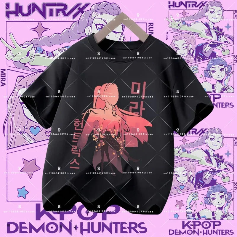 KPOP DEMON HUNTERS Kids T-Shirts – HUNTR/X Collection