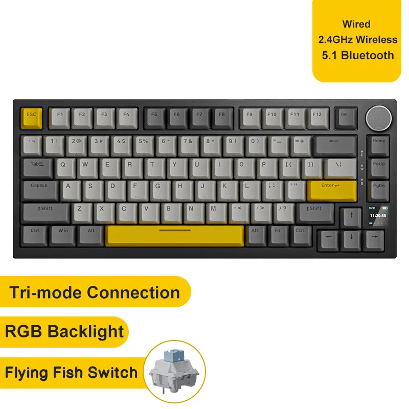 Ajazz AK820 Pro Gaming Mechanical Keyboard beunik