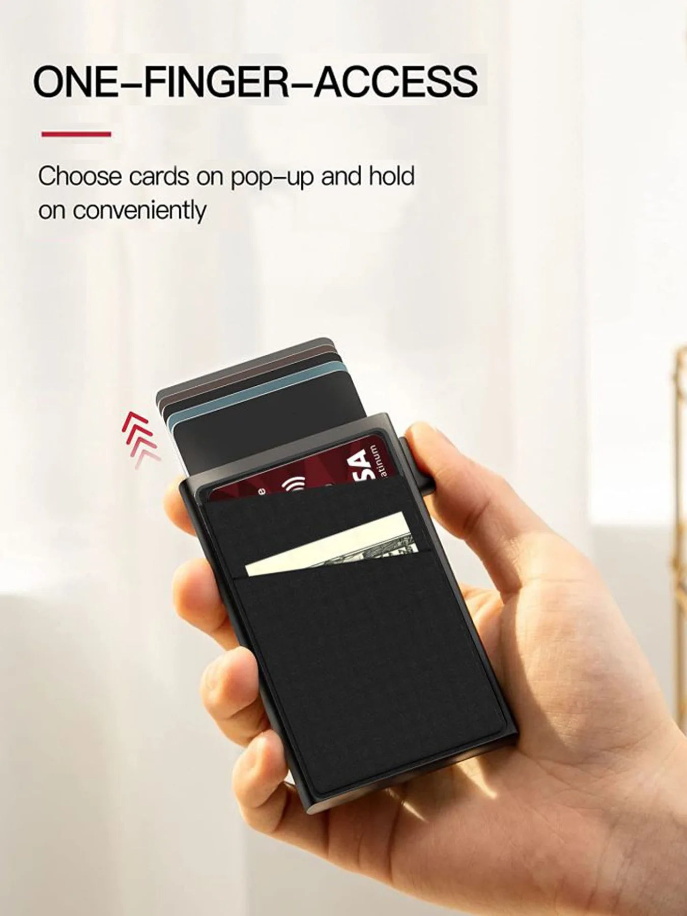 Anti-theft Travel Wallet RFID Protection Aluminum Metal Box Cardholder Case beunik