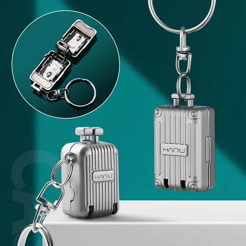 Luggage Keychain Foldable Nail Cutter Stainless Steel Nail Clippers beunik