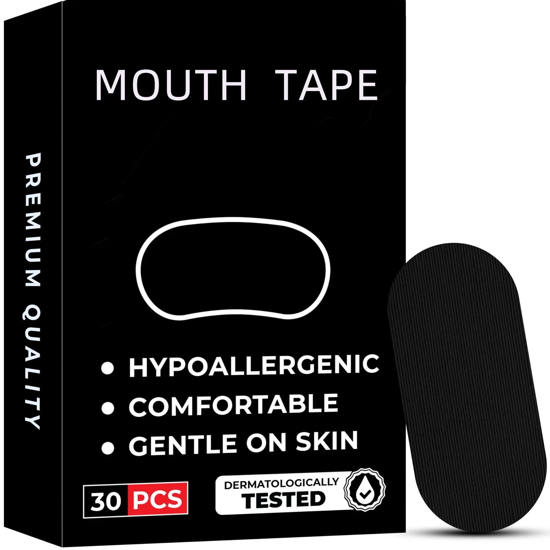 Mouth Tape Sleeping Prevent Snoring Gentle Sleep Strip Travel (30Pcs) beunik