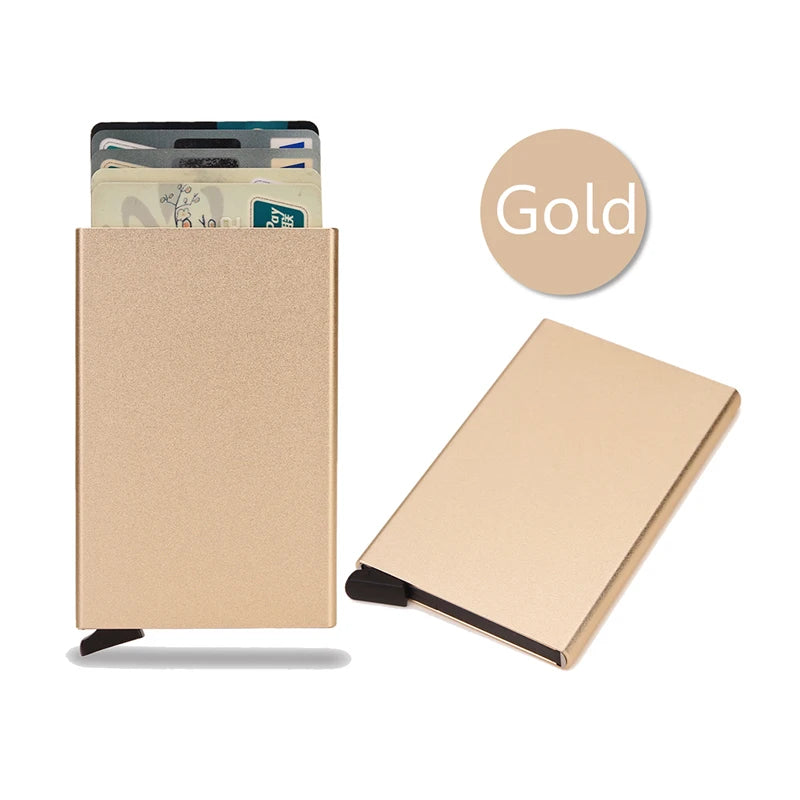 RFID Smart Slim Wallet Card Holder Metal Thin beunik