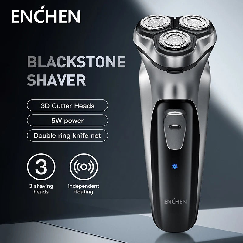 Blackstone Electrical Rotary Shaver for Men Floating Blade Washable Type-C USB Rechargeable beunik