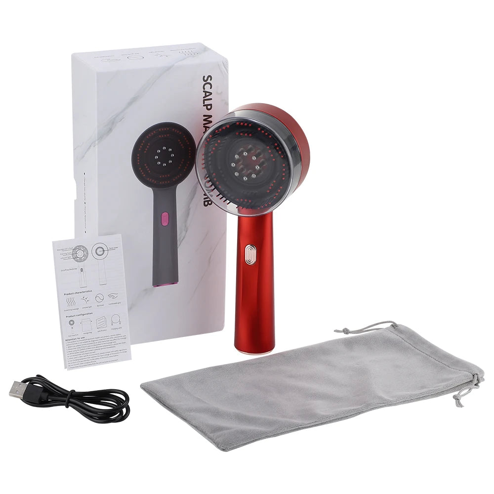 Electric Vibration Massage Comb Red Light Therapy Hair Growth beunik