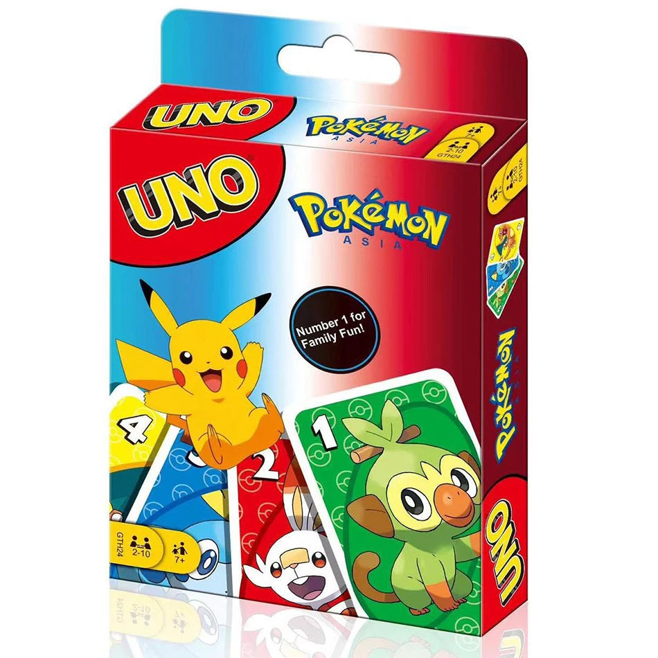 UNO FLIP! Pokemon  minecraft paw star wars mario harry potter minions barbie avengers one piece Board Game Anime Cartoon beunik