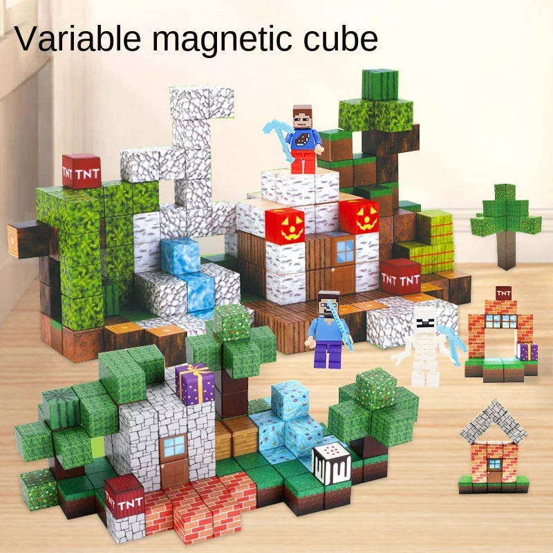 Magnetic Blocks Build Mine World beunik