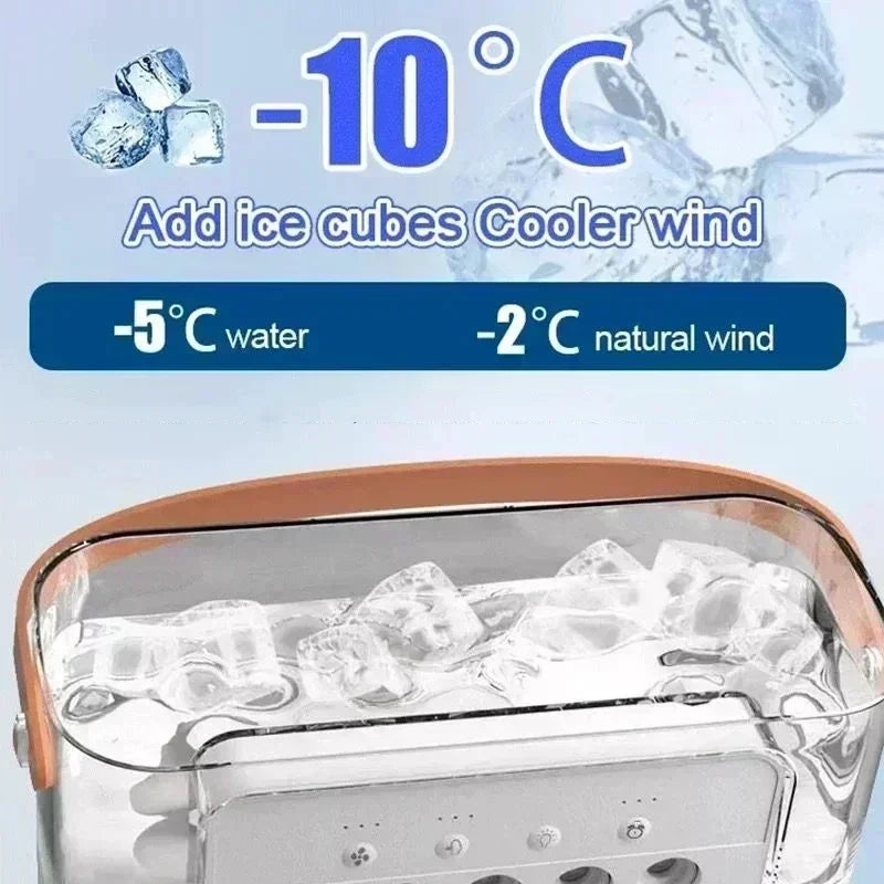 3-in-1 Portable Air Cooler Fan – Mini Air Conditioner, Humidifier & LED Night Light for Home or Office beunik