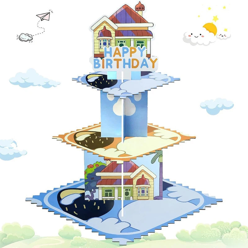Bluey 3-Layer Paper Cake Tower