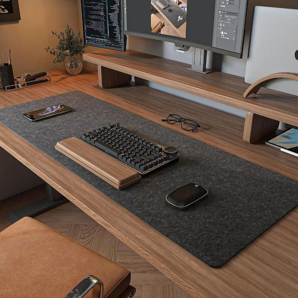 Wool Felt Mat Non-slip Home Office Computer Desk Protector beunik