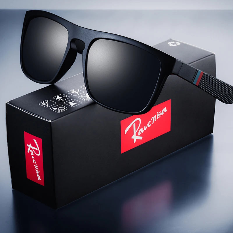 Fashion Square Vintage Polarized Sunglasses beunik