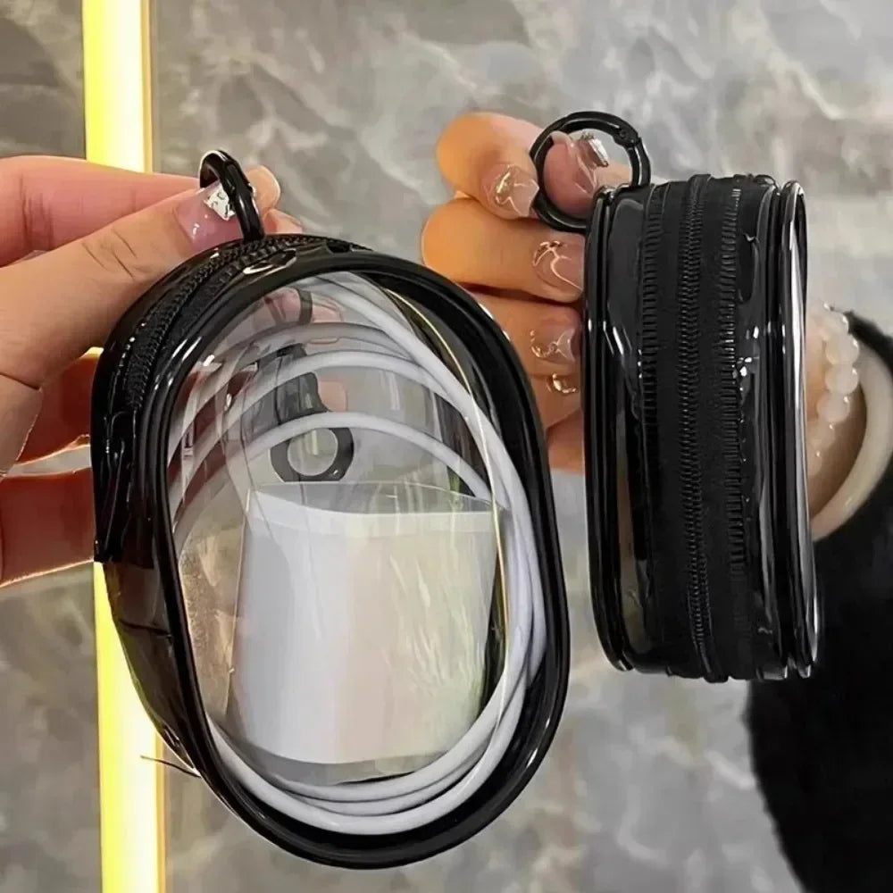 Multifunctional Clear Data Cable Storage Box Outdoor Travel beunik