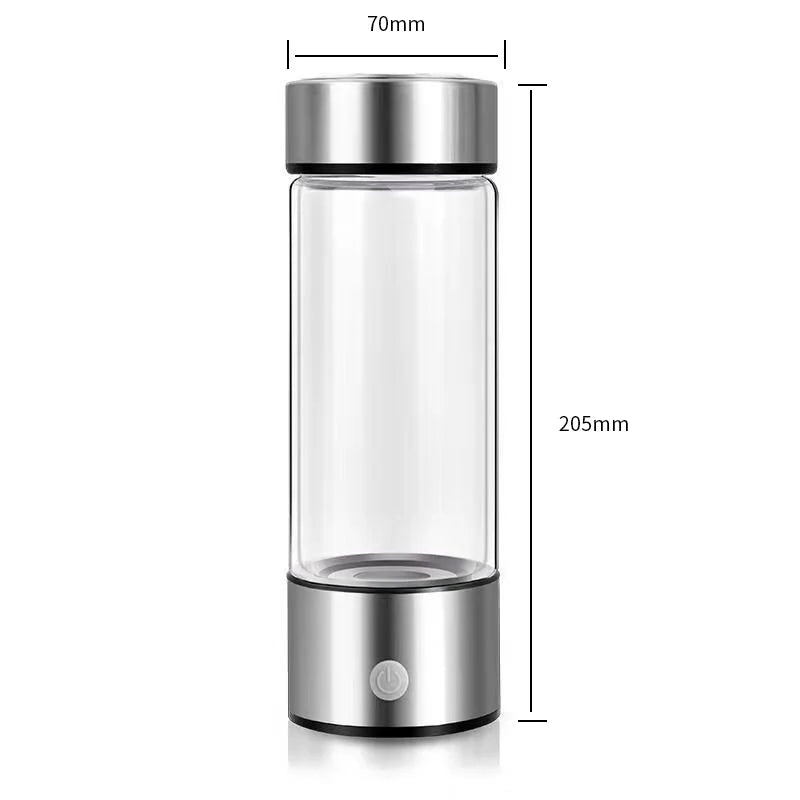420ml Hydrogen-Rich Water Cup Electric Hydrogen Rich Water Generator Bottle Titanium Quality Filter Portable beunik