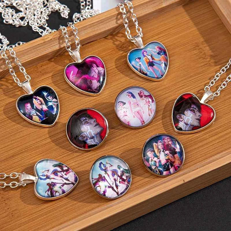 K-Pop Idol Inspired Beaded Charm Necklace – Rumi, Zoey & Mira Pendant