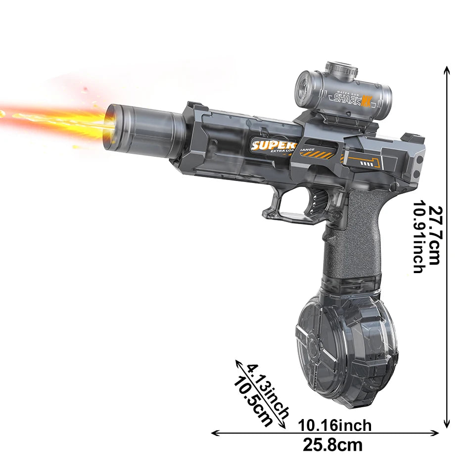 Electric Pulse Water Gun Simulated Sensor Light Fully Automatic beunik