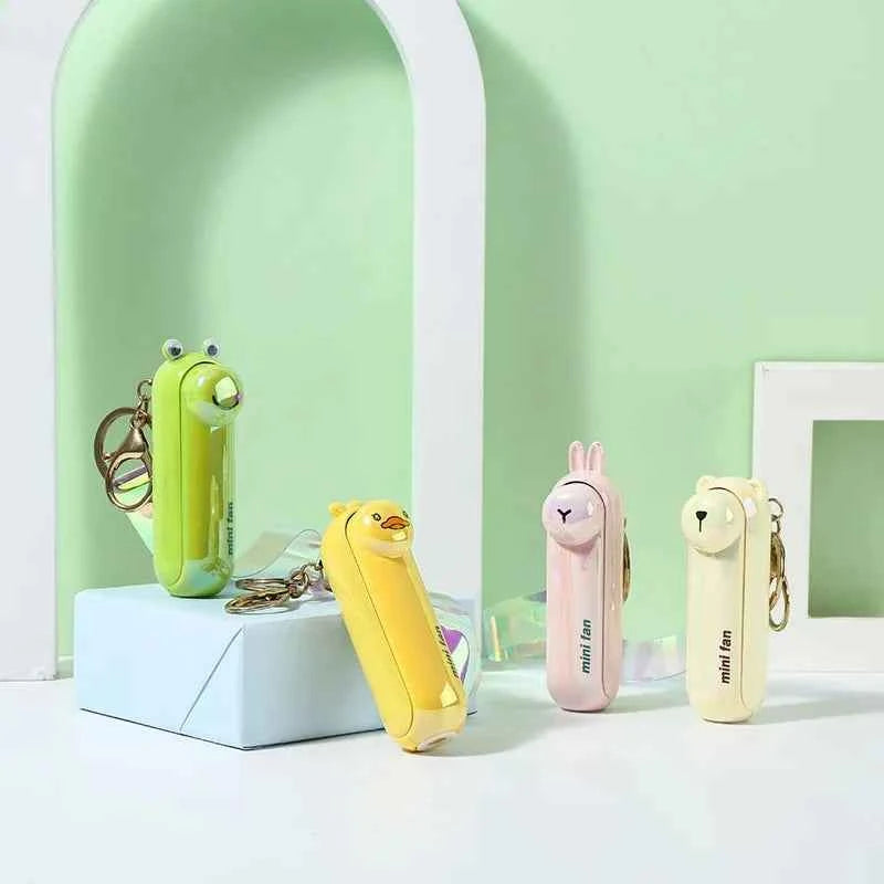 Cute Mini Fan Kipas Portable Hand Fold USB Chargable