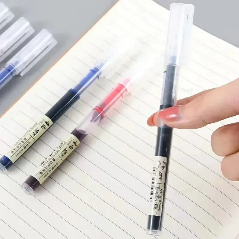 High Quality Needle Type Gel Pens Straight Liquid Ballpoint Pen (10Pcs/set) beunik