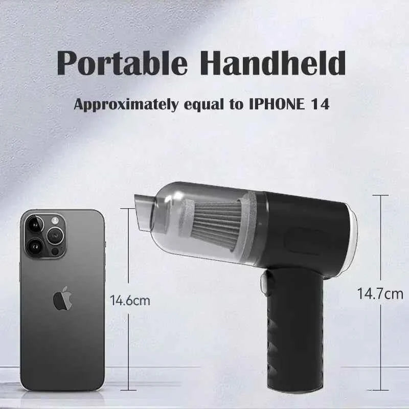 Wireless Car Vacuum Cleaner USB Charging 1200mAh 9000Pa