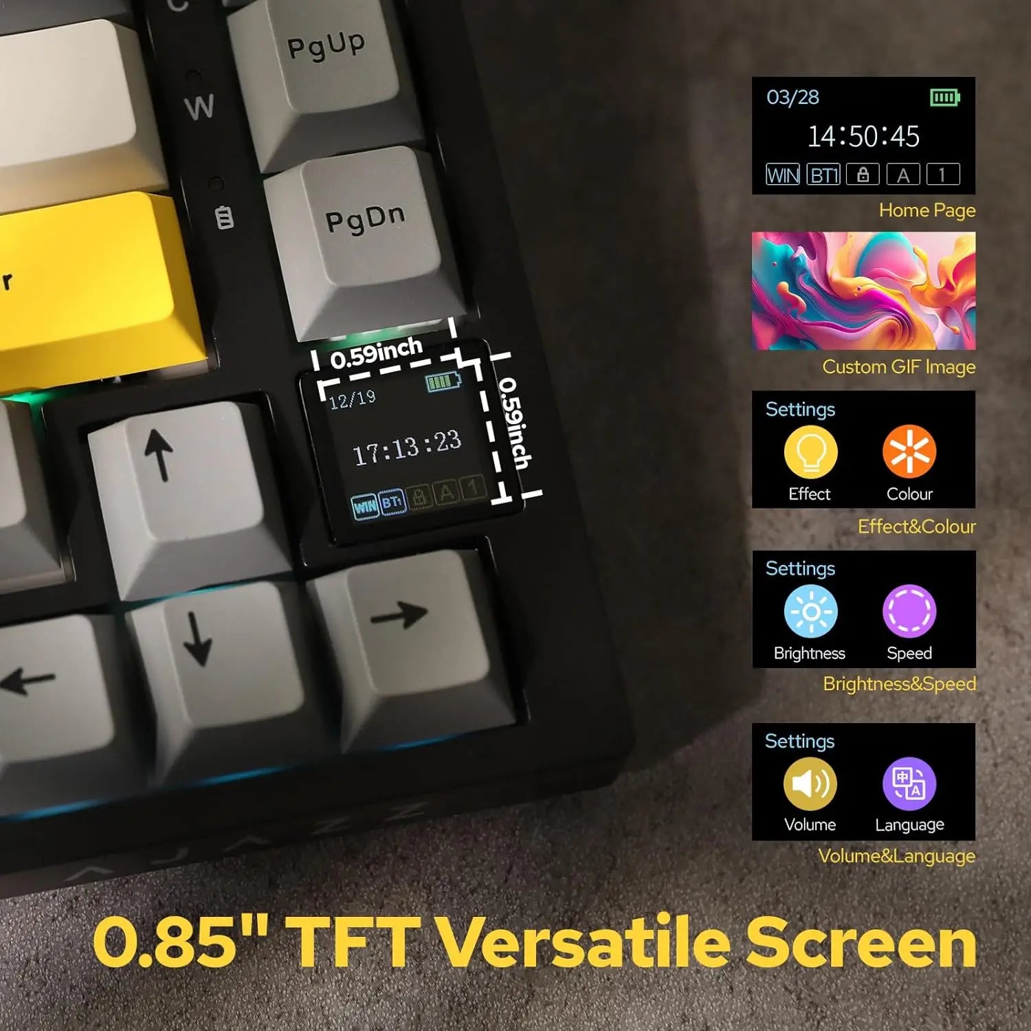 Ajazz AK820 Pro Gaming Mechanical Keyboard beunik