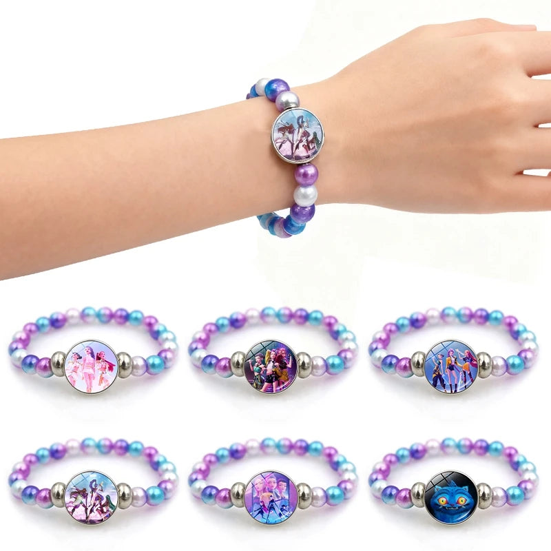 K-Pop Idol Inspired Beaded Charm Necklace – Rumi, Zoey & Mira Pendant