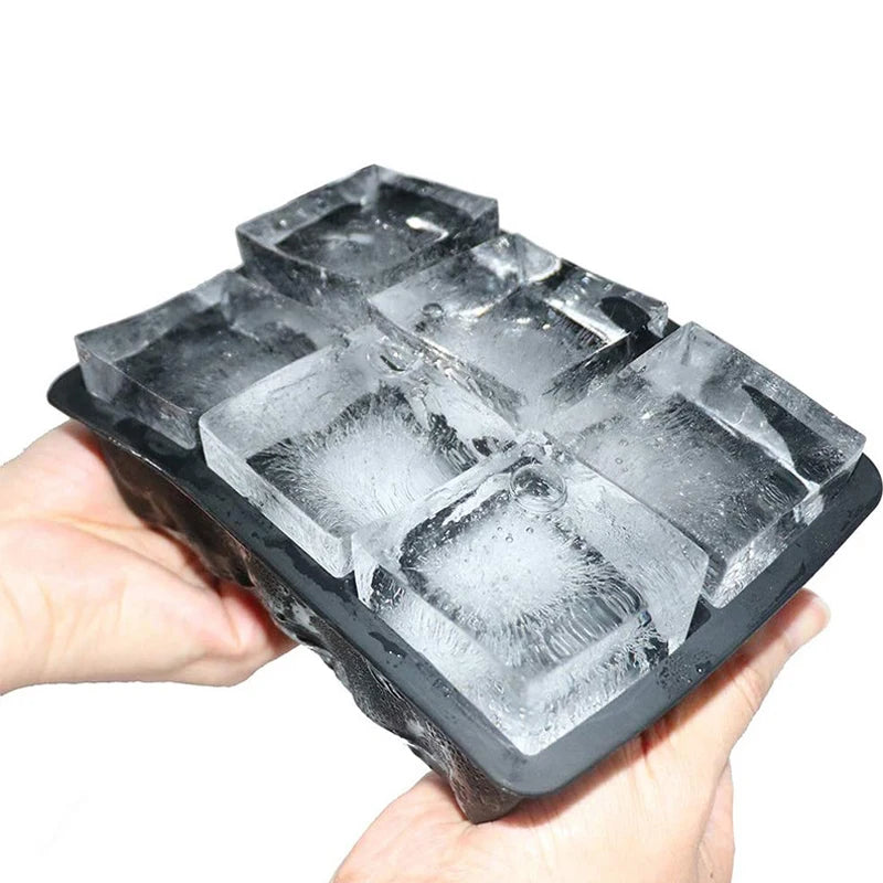 Grid Big Ice Tray Mold Box Large Food Grade Silicone beunik