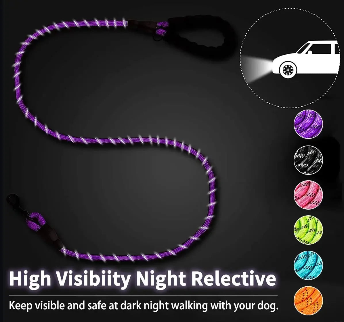 Strong Dog Reflective Leash beunik